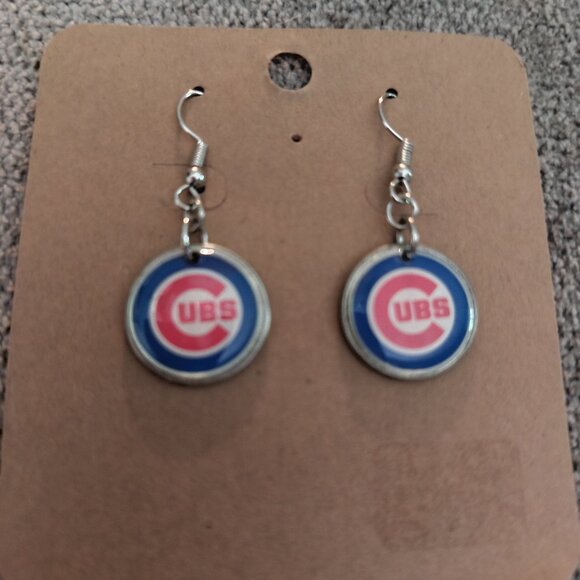 Women's CHICAGO CUBS EARRINGS - Picture 1 of 1